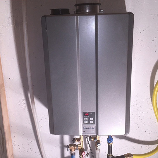 tankless water heater install